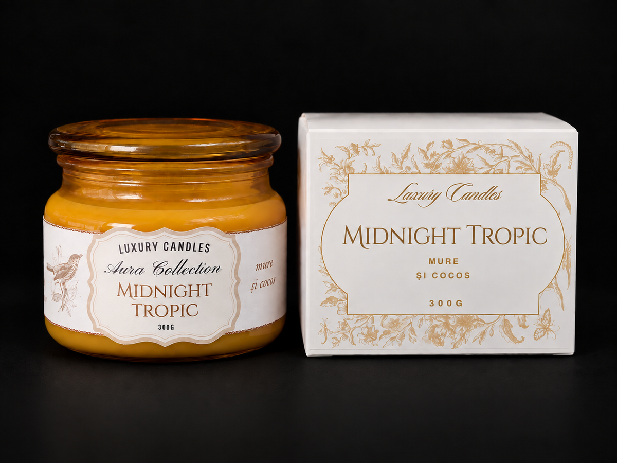MIDNIGHT TROPIC - Lumânare din ceară de soia 300g
