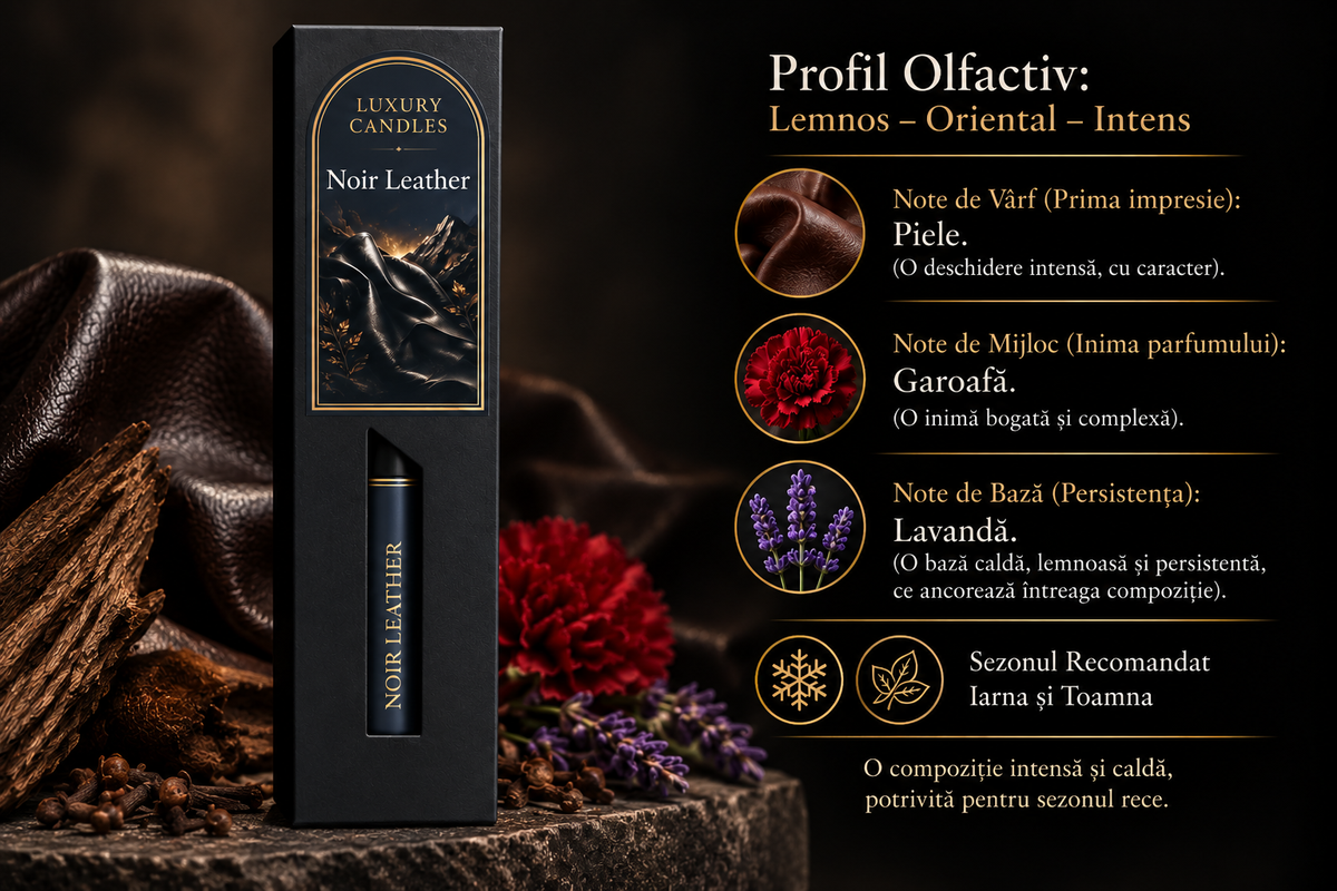 NOIR LEATHER - Parfum ambiental spray 10ml