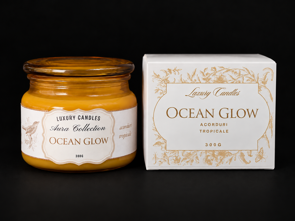 OCEAN GLOW - Lumânare din ceară de soia 300g