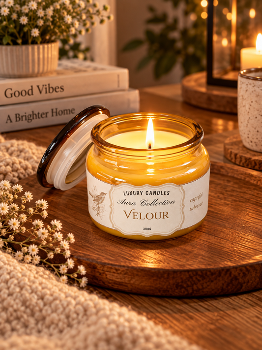 VELOUR - Lumânare din ceară de soia 300g